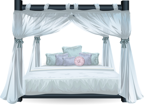 łóżko z materacem i pojemnikiem na pościel